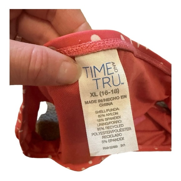 🔴$1SALE$ Time & Tru pink polka dot bikini - Picture 7 of 8